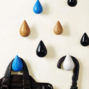 Honana BS-439 Creative Water Droplets Hook Solid Wooden Coat Cap Hooks for Hanging Storage