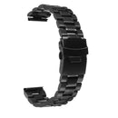 18/20/22/24mm Stainless Steel Double Lock Flip Bracelet Watch Band Link Black