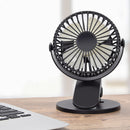 360 Rotation Mini Fan Battery Operated/USB Rechargeable Clip on Fan for Baby Stroller/Gym/Office/Study