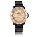 NAVIFORCE 9109 Calendar Men Wrist Watch Business Style Stainless Steel Quartz Watch