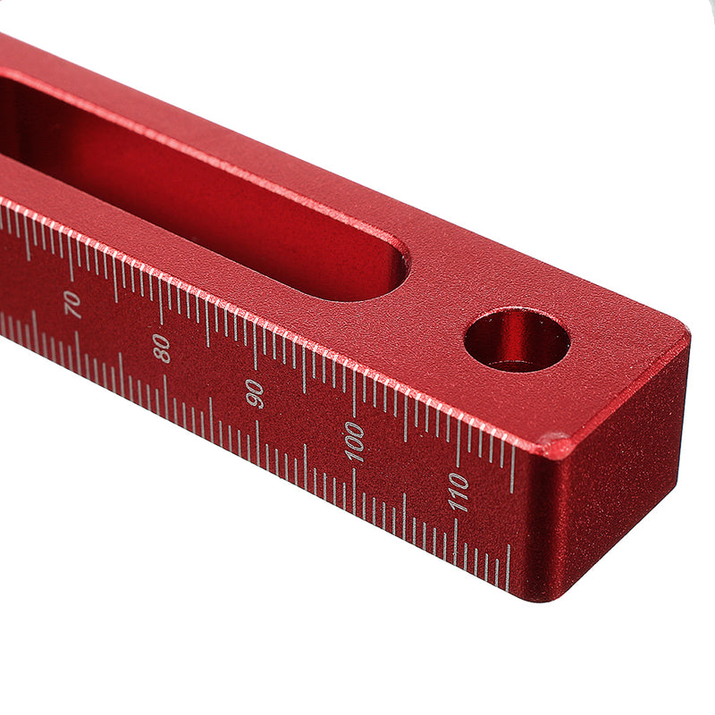 Upgrade Aluminium Alloy 90 Degree 120x120mm Precision Clamping Square with Metric and Inch Scales Woodworking Machinist Square Positioning Right Angle Clamping Measure