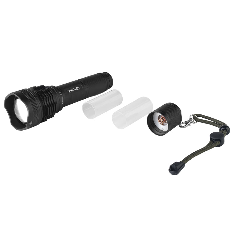 XANES 1401B XHP50 2150Lumens Brightness Zoomable LED Flashlight 18650/26650