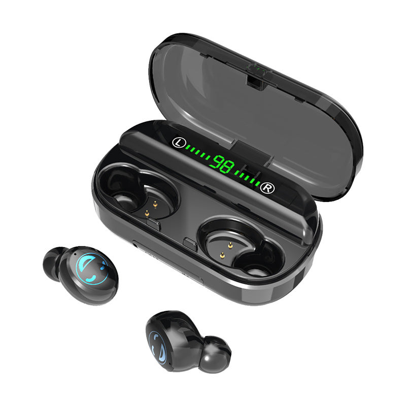 TWS Wireless Earbuds bluetooth 5.0 Earphone CVC8.0 Noise Cancelling HD Mic 4500mAh Power Bank Headphone
