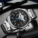 CURREN 8352 Business Style Calendar Men Wrist Watch Stainless Steel Band Quartz Watch