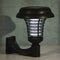 UV LED Solar Powered Outdoor Mosquito Insect Pest Bug Zapper Killer Garden Light