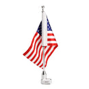 Motorcycle American Flag Pole Luggage Rack For Honda GoldWing GL1800