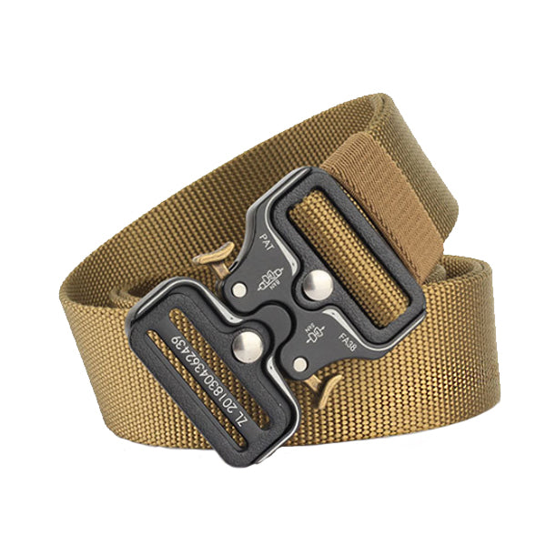 125cm AWMN S05-1 3.8cm Tactical Belt Quick Release Cobra Buckle Adjustable Men Wowen Nylon Belts