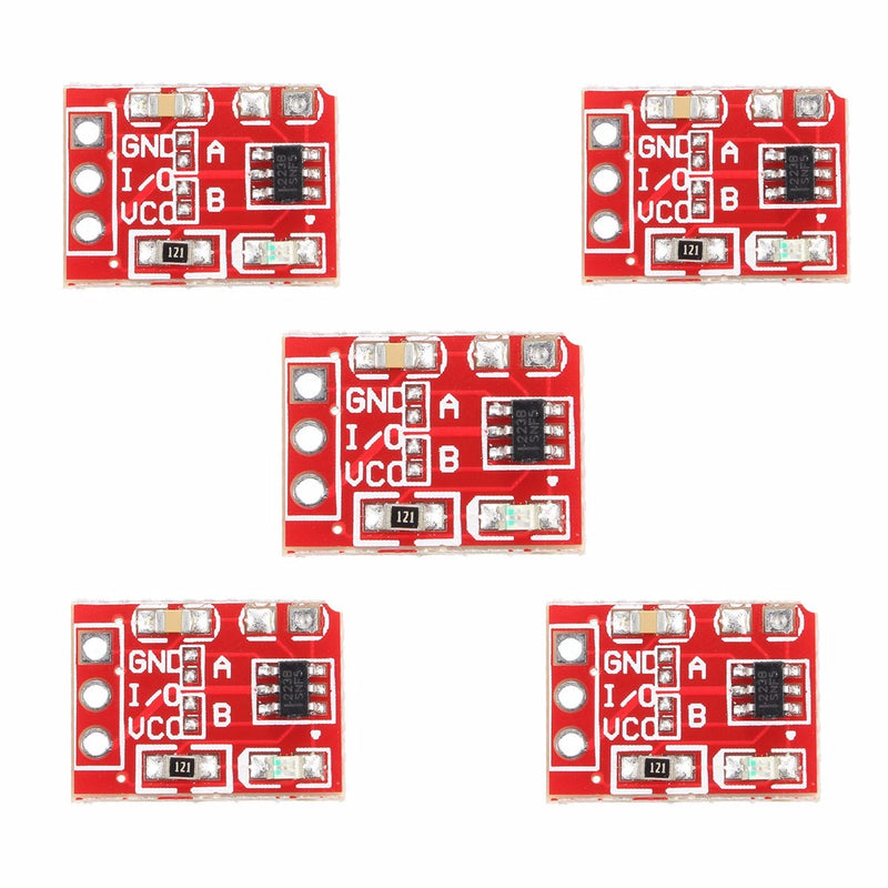 5Pcs 2.5-5.5V TTP223 Capacitive Touch Switch Button Self Lock Module For