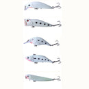 ZANLURE 5pcs/set Mixed Luminous VIB Popper Crankbait Pencil Artificial Wobbler Fishing Lure With Box