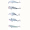 ZANLURE 5pcs/set Mixed Luminous VIB Popper Crankbait Pencil Artificial Wobbler Fishing Lure With Box