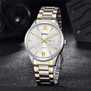BIDEN 0032 Full Steel Waterproof Men Watch Casual Style Calendar Quartz Watches