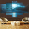 Modern Abstract Wall Decor Art Moon Sea Oil Paintings Painted Unframed