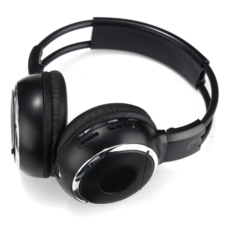 IR2008 Wireless bluetooth Rear Car DVD Player Infrared Stereo Foldable Headphone 2CH for Phone Cars