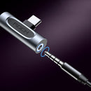 ROCK Type C 2 in 1 Charging Audio Headphone Jack Auxiliary Splitter Adapter For HUAWEI XIAOMI Macbook