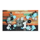5x3ft 7x5ft Blue Balloon Colorful Wall Baby 1st Birthday Photography Backdrop Studio Prop Background