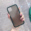 Bakeey Shockproof Anti-fingerprint Ultra-thin Frosted Soft Silicon Edge+Hard PC Translucent Protective Case for iPhone 11 6.1 inch