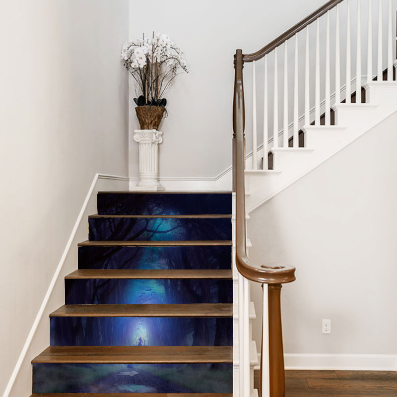 Miico LT007 Halloween Sticker  Stair Sticker Watproof Wall Sticker Removable Sticker