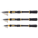 LEO 28004 1.8M 2.1M 2.4M Carbon Fiber Telescopic Mini Fishing Rod Spinning Travel Sea Fishing Pole