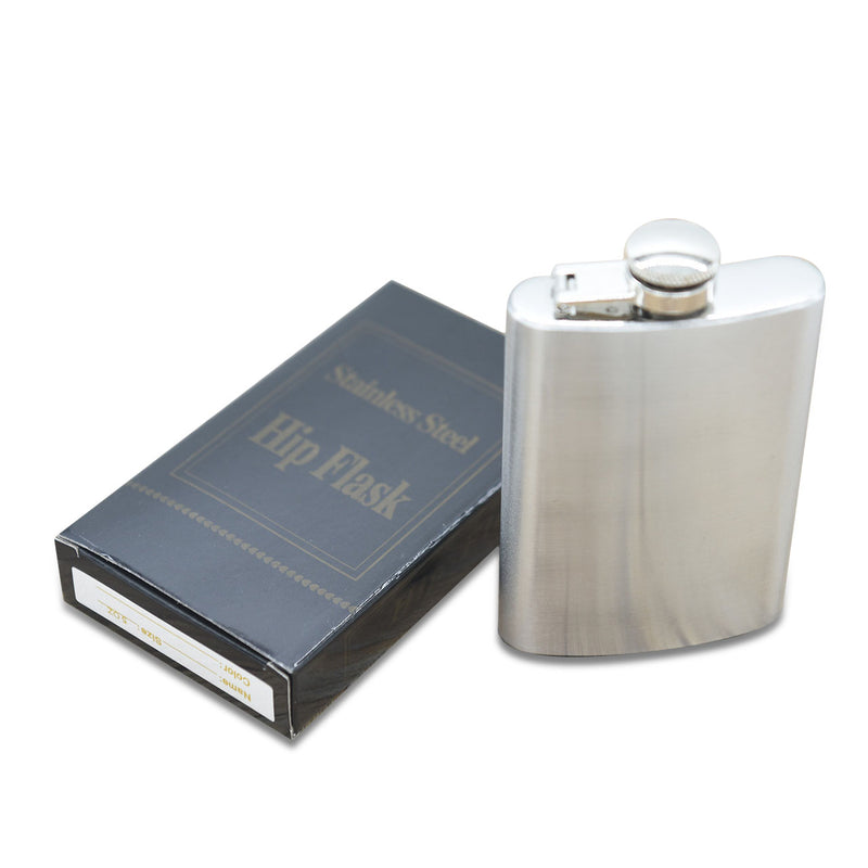 4oz Portable Hip Flask Stainless Steel Pocket Alcohol Whiskey Liquor Screw Cap Men's Gift Outdoor