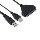 ITHOO 2 * USB3.0 to SATA Data Cable 2.5" Hard Drive Converter Cable Support UASP for the SATA Hard Disk