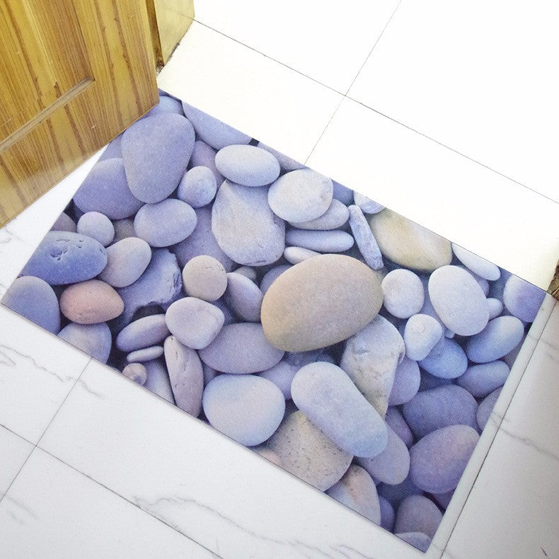 Rubber Doormat 3D Chic Home Rug Baby Foot Area Rug Carpet Bathroom Anti-slip Floor Mat