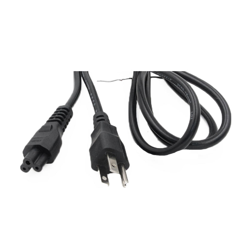 1.5m AC US Plum Blossom Tail Plug Power Supply Adapter Cord Cable PVC Power Adapter Connector Line for Laptop