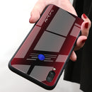 Bakeey Gradient Striped Shockproof Tempered Glass&Soft TPU Protective Case For Xiaomi Redmi Note 7 / Redmi Note 7 Pro