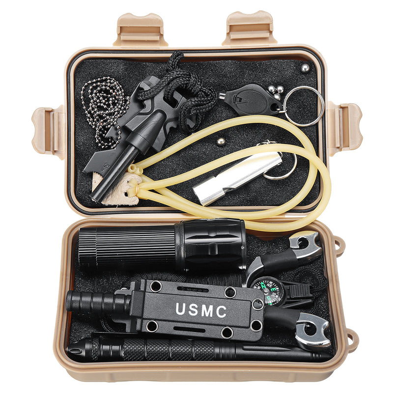 SOS Outdoor Emergency Survival Equipment Kit Gear Tools Kit Tactical Hunting Camping