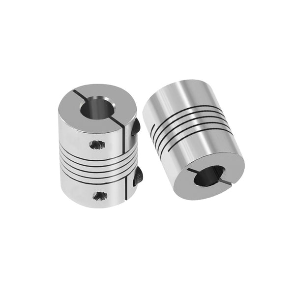 TWO TREES 2Pcs 5*8mm D25 L30 Rigid Flexible Coupling Shaft Coupler for 3D Printer