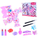 Cosmetic Princess Makeup Set Kit For Kids Girls Eyeshadow Lip Gloss Blushes Toys