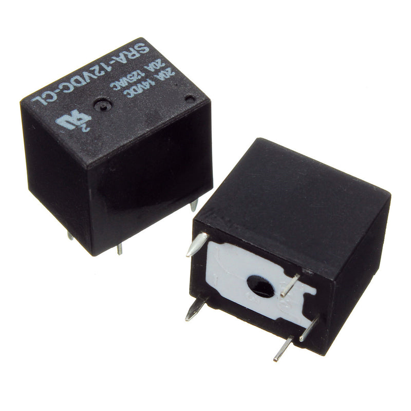30pcs 5 Pin Relay 12V DC 20A Coil Power Relay SRA-12VDC-CL