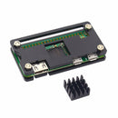 Black Acrylic Case + Aluminum Heat Sink For Raspberry Pi Zero W/V1.3