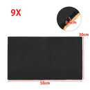 9pcs Car Van Sound Proofing Deadening Insulation Foam Mat 30cm*50cm*6mm Protector