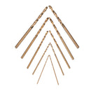 Drillpro 10pcs HSS M35 Cobalt Twist Drill Bit Set 1/1.5/2/2.5/3mm High Speed Steel Drill Bits