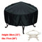 30inch Patio Round Pit Cover Waterproof UV Protector Grill BBQ Chair Table Shelter Black