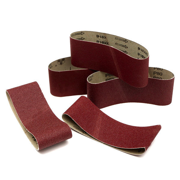 5pcs 457x75mm Sanding Belt 60/80/100/120/240 Grit Abrasive Belts Polishing Tool