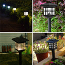 LED Solar Lights Waterproof Column Headlight Lawn Lamp for Outdoor Garden Yard