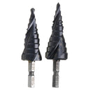 Drillpro HRC89 M35 Cobalt Step Drill Bit 4-22mm/5-21mm TiAlN Coated Step Drill 1/4 Inch Hex Shank