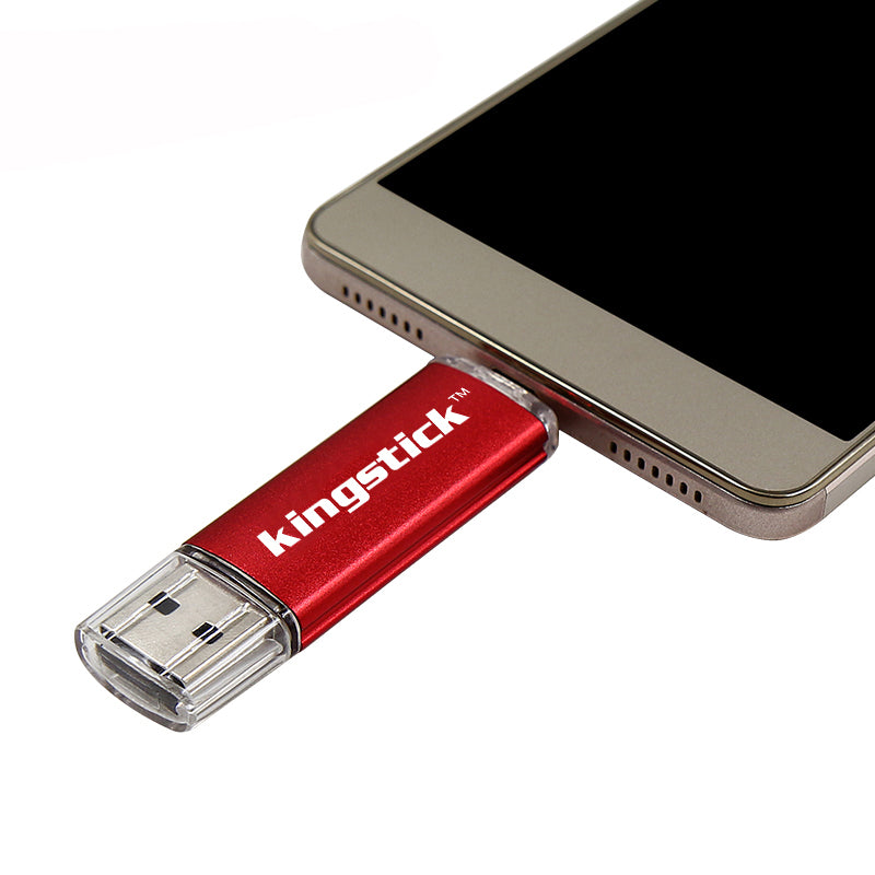 Kingstick USB2.0 32G 64G Flash Drive Micro USB Disk Portable Pen Drive Support OTG for Mobile Phone