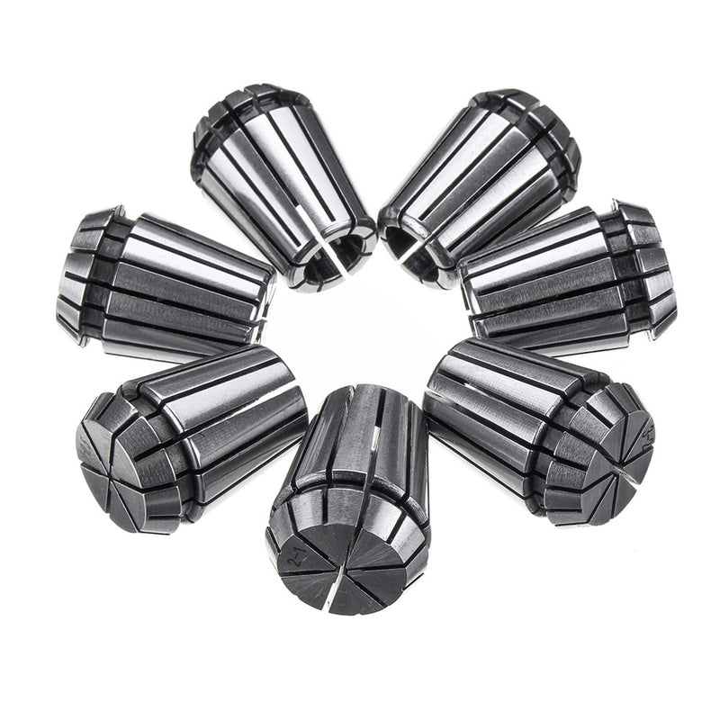 7pcs 1mm-7mm ER25 Precision Spring Collet Set for CNC Milling Workholding Chuck Bit Tool Lathe Tool
