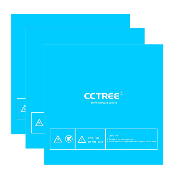 CCTREE 3Pcs/Pack 310*310mm Blue Color Heated Bed Sticker For 3D Printer Reprap