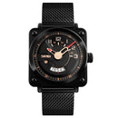 SKMEI 9172 Men Watch Fashion Square Dial Milanese Strap Male Quartz Wrist Watch
