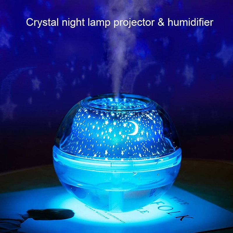 5V 5W LED Ultrasonic Essential Oil Humidifier Diffuser Mist Aromatherapy Air Purifier 500ML