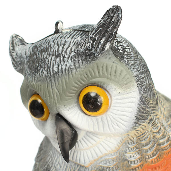 43cm Garden Protection Pest Repellent Bird Scarer Artificial Resin Owl Courtyard Landscape Ornament