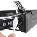 XANES 2504B 1900LM 6LED Smart Sensor Cycling Headlamp 5 Switch Modes 4xT6+2xCOB LED Red Warning Lig