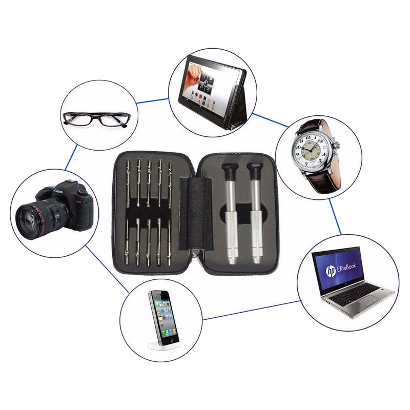 Bakeey Portable MIni Screwdriver Set Hexagon Slotted Phillips Bits Repair Tool for Phone Laptop