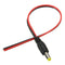 10PCS LUSTREON DC12V Male Power Supply Jack Connector Cable Plug Cord Wire 5.5mm x 2.1mm