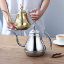 1.2/1.8L Stainless Steel Coffee Drip Pot Gooseneck Kettle Teapot with Filter Induction Cooker Tea Kettle