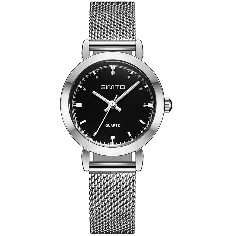 GIMTO GM406B Mini Dial Casual Style Women Watches Stainless Steel Strap Quartz Watch