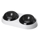 Pet Dog Cat Feeding Feeder Single / Double Bowl Puppy Feeder Dispenser Holder